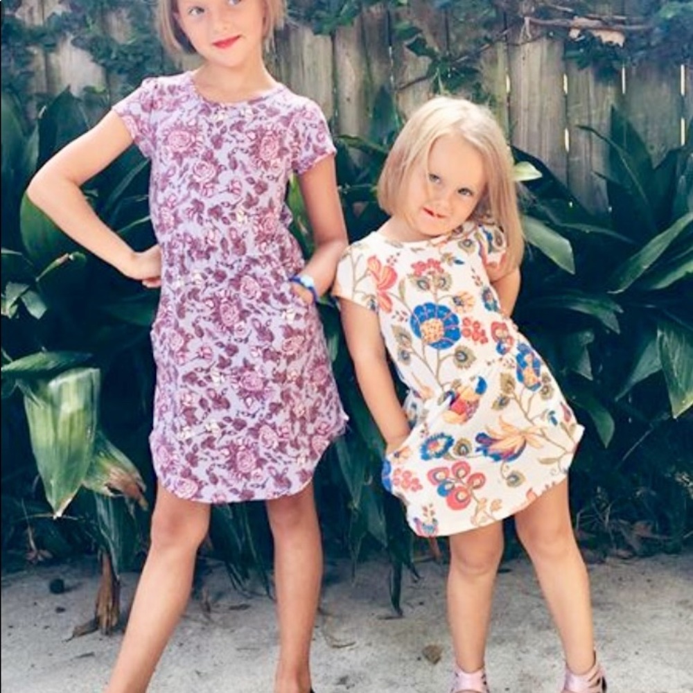 SOFT Girl’s Mae dress with pockets, 2 toned print - Picture 8 of 8